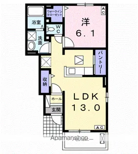 ピース マインド【1階】の間取り