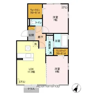ルンダーベルク A【1階】の間取り