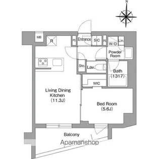 コンフォリア・リヴ永福町【3階】の間取り