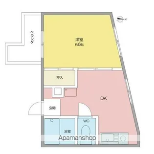 サンシティ南明【1階】の間取り