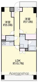 ル・サンク西市【2階】の間取り