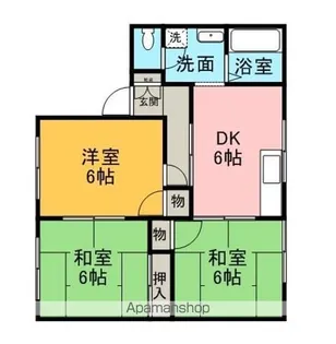 フレグランス乃万【1階】の間取り