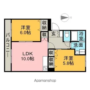 EVER GREEN【3階】の間取り