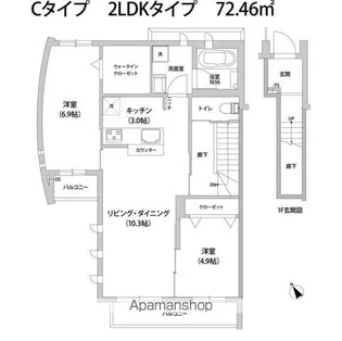 アドラブール深沢【2階】の間取り