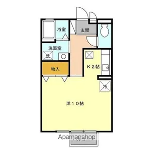 クレセントコート【2階】の間取り