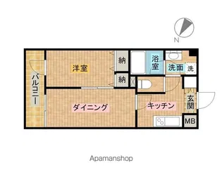 グリーンフィールド小竹向原【1階】の間取り