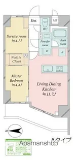 ドゥーエ王子神谷【4階】の間取り