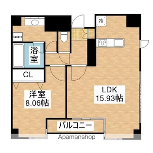 グラン・アベニュー栄【12階】の間取り