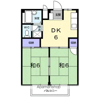コーポ坪井【2階】の間取り