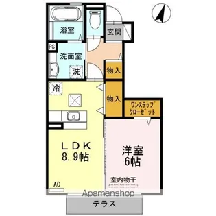 メルヴェーユ A【1階】の間取り