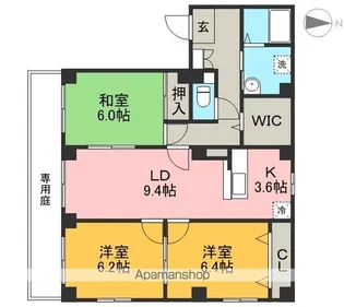 フィネス高須【1階】の間取り