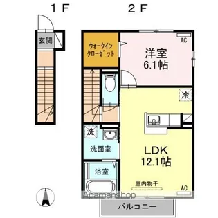 クレストコート【2階】の間取り