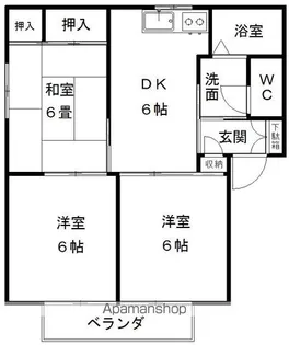 ラフィーネNAKAZAWA B棟【202号室】の間取り