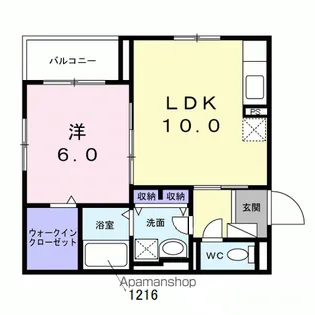アジュール千川【3階】の間取り