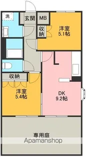 ボヌール【2階】の間取り