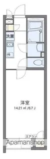 クレイノフリューリング【1階】の間取り