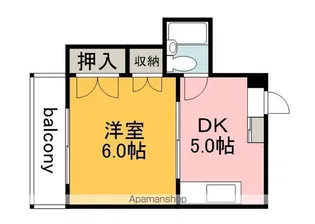 まるみビル【5階】の間取り