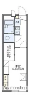 レオパレスパーシモン【201号室】の間取り