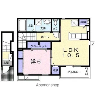 ウィステリア C【2階】の間取り