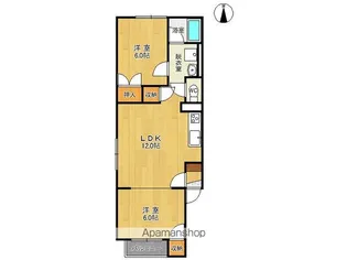 レジデンス マンワⅢ【2階】の間取り