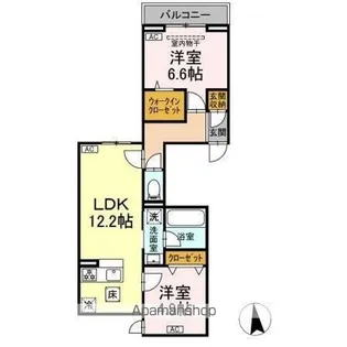 セレスティア東保木間Ⅱ【1階】の間取り