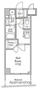 レジディア板橋【8階】の間取り