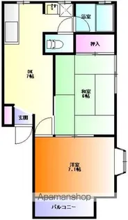 ロイヤルハイツ【105号室】の間取り