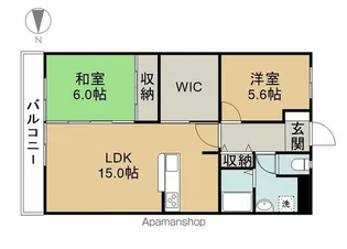 メゾンいずみ【203号室】の間取り
