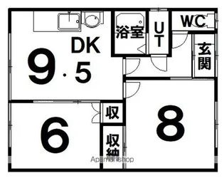 北海道帯広市西十三条北5丁目【テラスハウス】の間取り