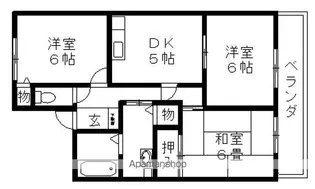 ムリノ・ア・ヴェント【211号室】の間取り