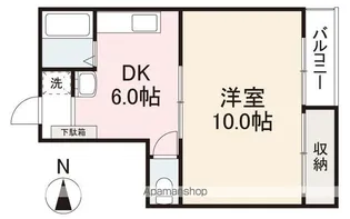 松本ビル(栗林)【3階】の間取り