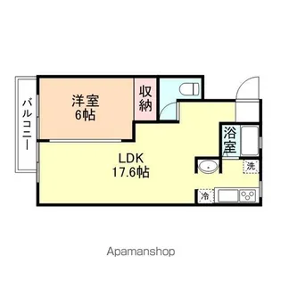 ラフィネゆうび【301号室】の間取り