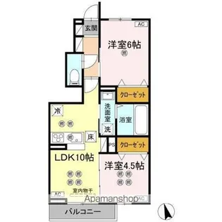 ローゼン太田【1階】の間取り
