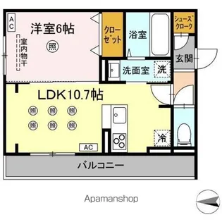 CASA EDO【2階】の間取り