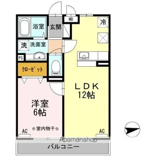 MDPマンション矢巾 B【1階】の間取り