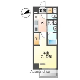 KUKUI KOMOHANA【1階】の間取り