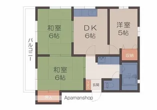 ディアスハイツ小牧【2階】の間取り