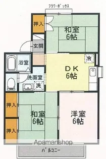 セジュールK【2階】の間取り
