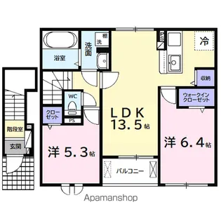 アルタハイムB【2階】の間取り