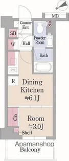 パークアクシス落合東中野【4階】の間取り