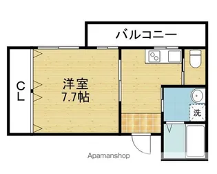 グランドール北巽【6階】の間取り