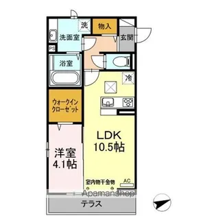 LILY GOLD【1階】の間取り