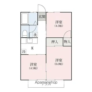 CASA FOREST【105号室】の間取り