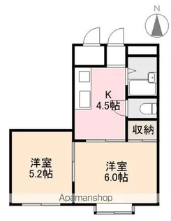 シャンボール太田【4階】の間取り