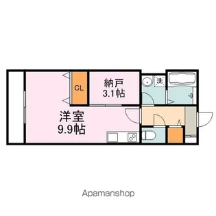 THE APARTMENT福山駅前【101号室】の間取り