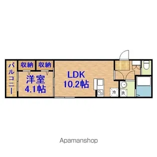 アトレイユ蘇我【3階】の間取り
