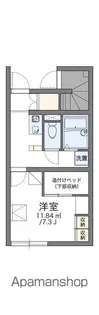 レオパレスKISAKU【1階】の間取り