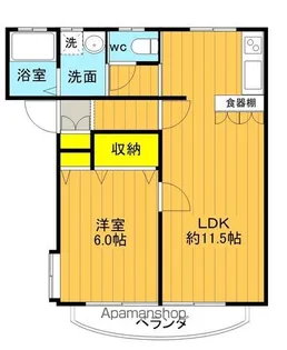 メゾンE【201号室】の間取り