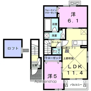 ソラーナ【2階】の間取り