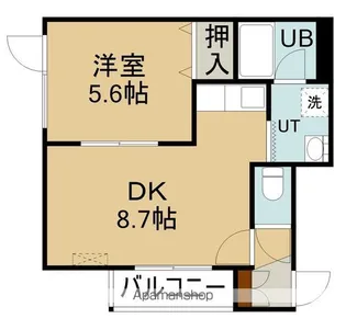 ソニック深堀【1階】の間取り